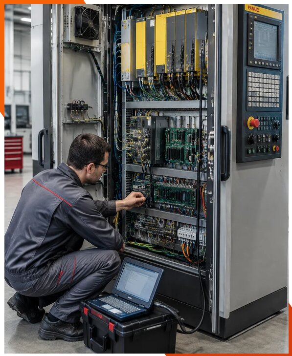 Ремонт систем ЧПУ FANUC промышленных станков в Нурлате