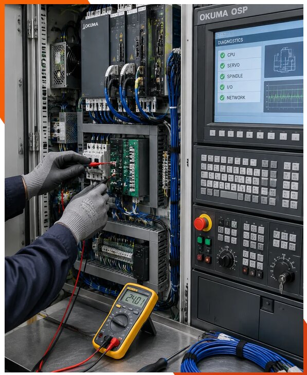 Ремонт систем ЧПУ Okuma OSP в Нурлате